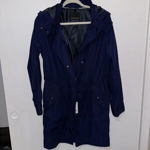 Banana Republic Midnight Blue Trench Coat NWT